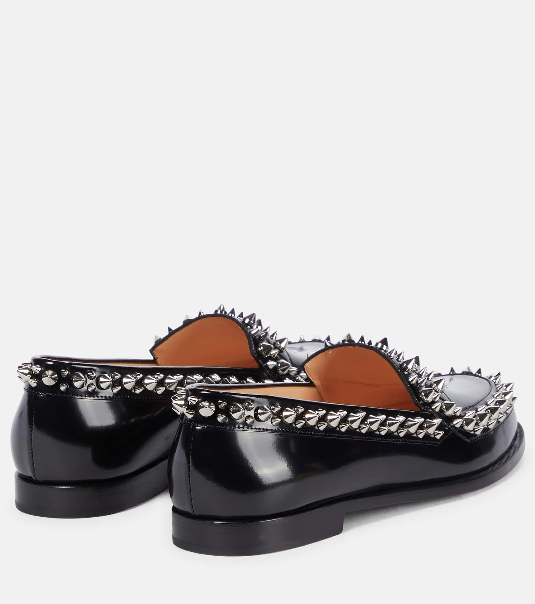 Mattia Spikes leather loafers - 3