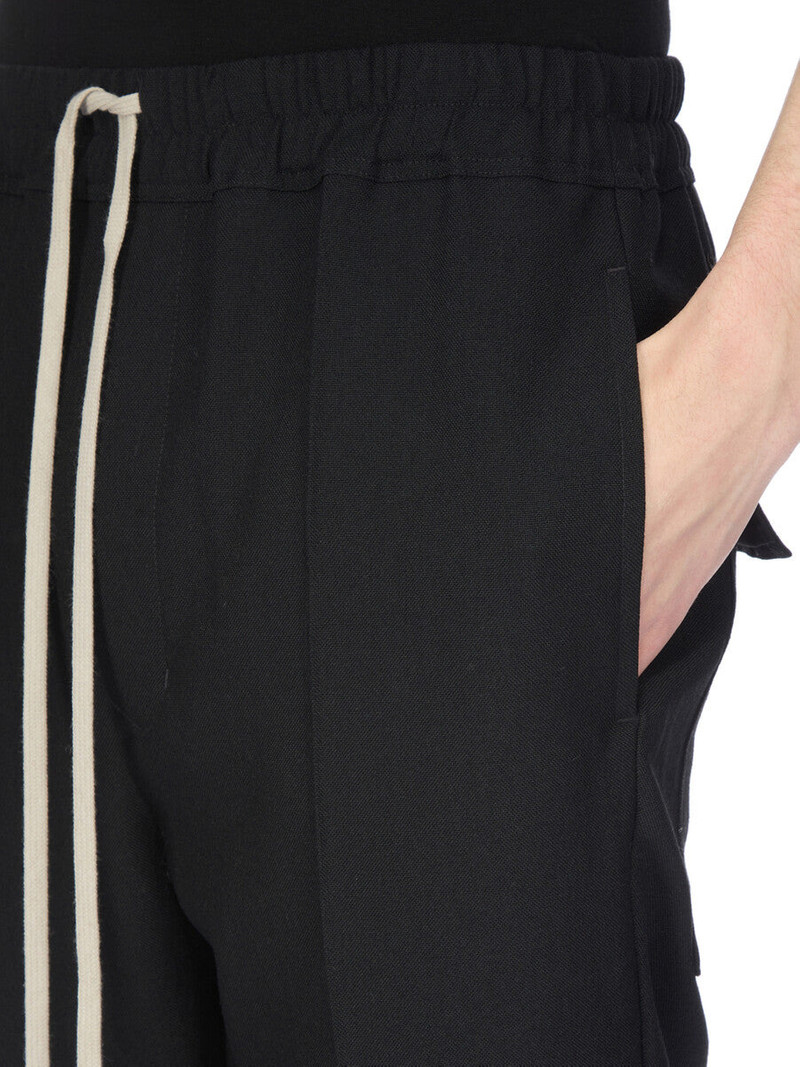 Drawstring Slim Long Pants Black 6