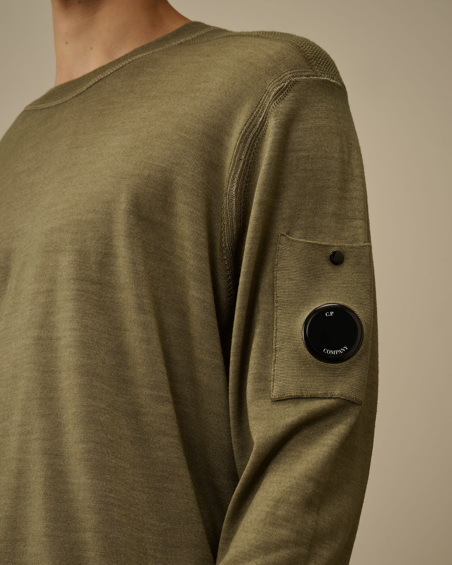 Merino Wool Crewneck Lens Sweater - 5