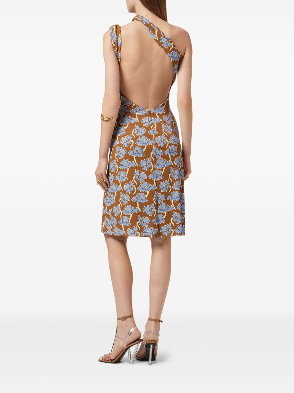 floral-print midi dress - 3