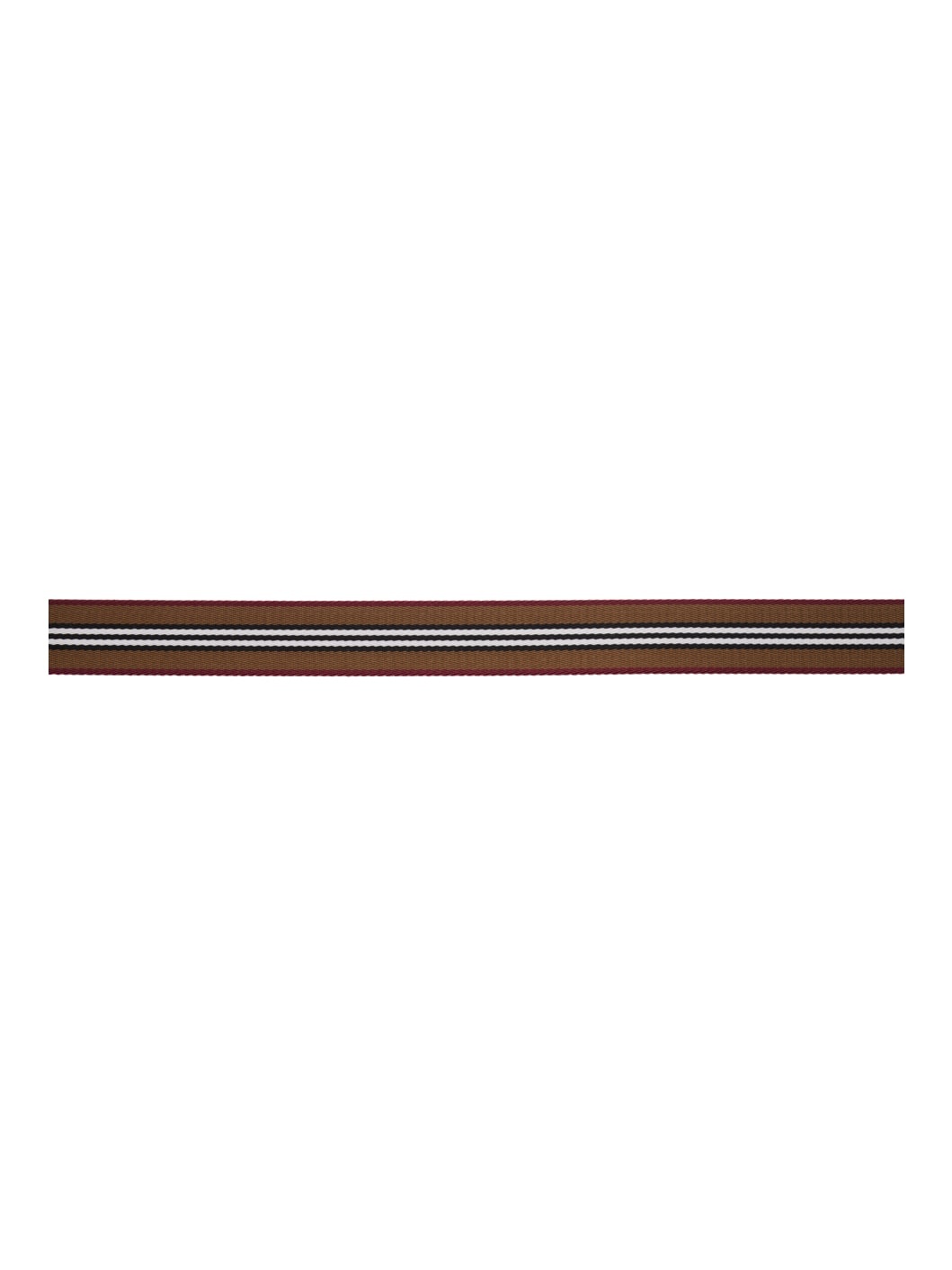 Brown Icon Stripe Belt - 2