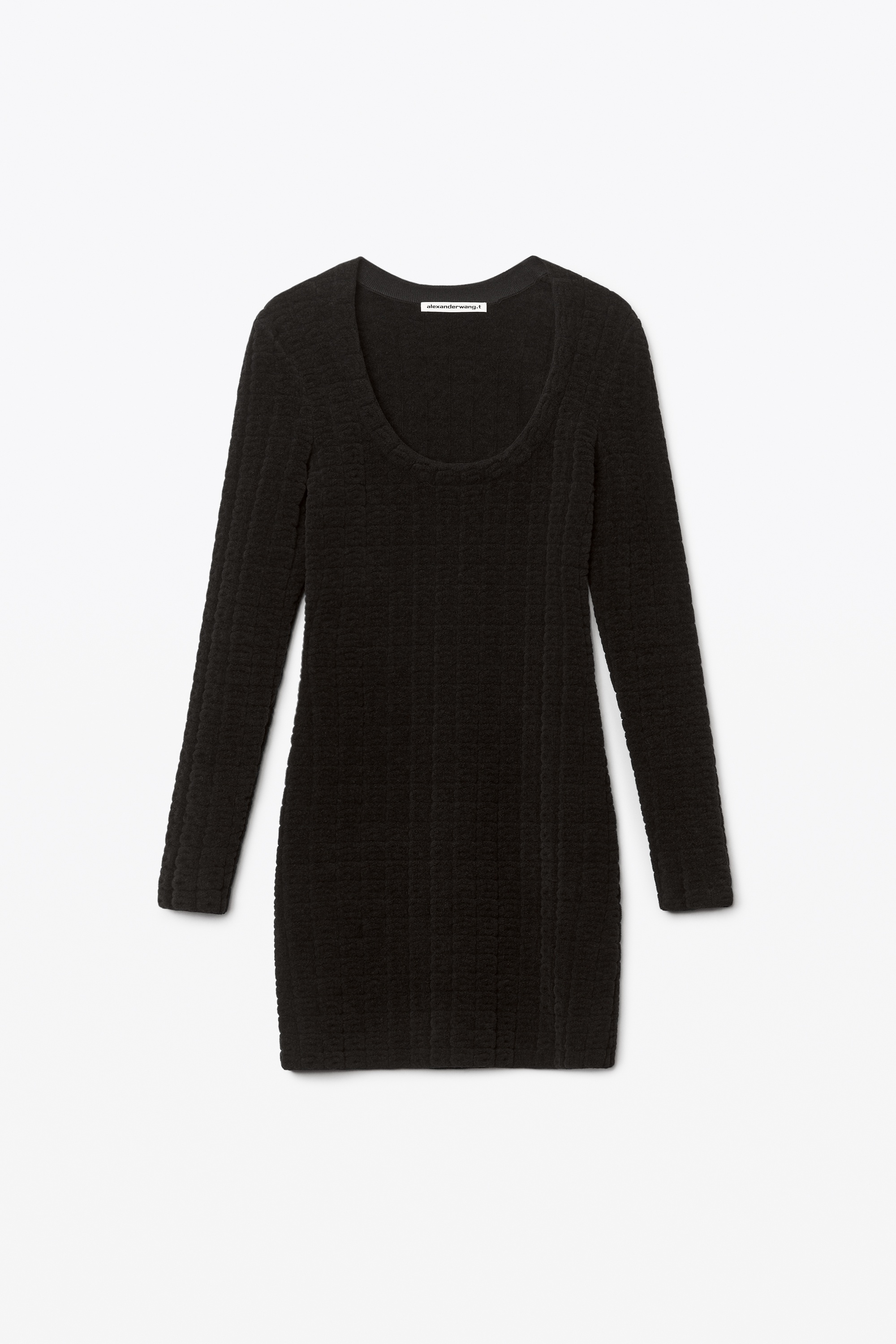 MINI DRESS IN CHENILLE JACQUARD - 1