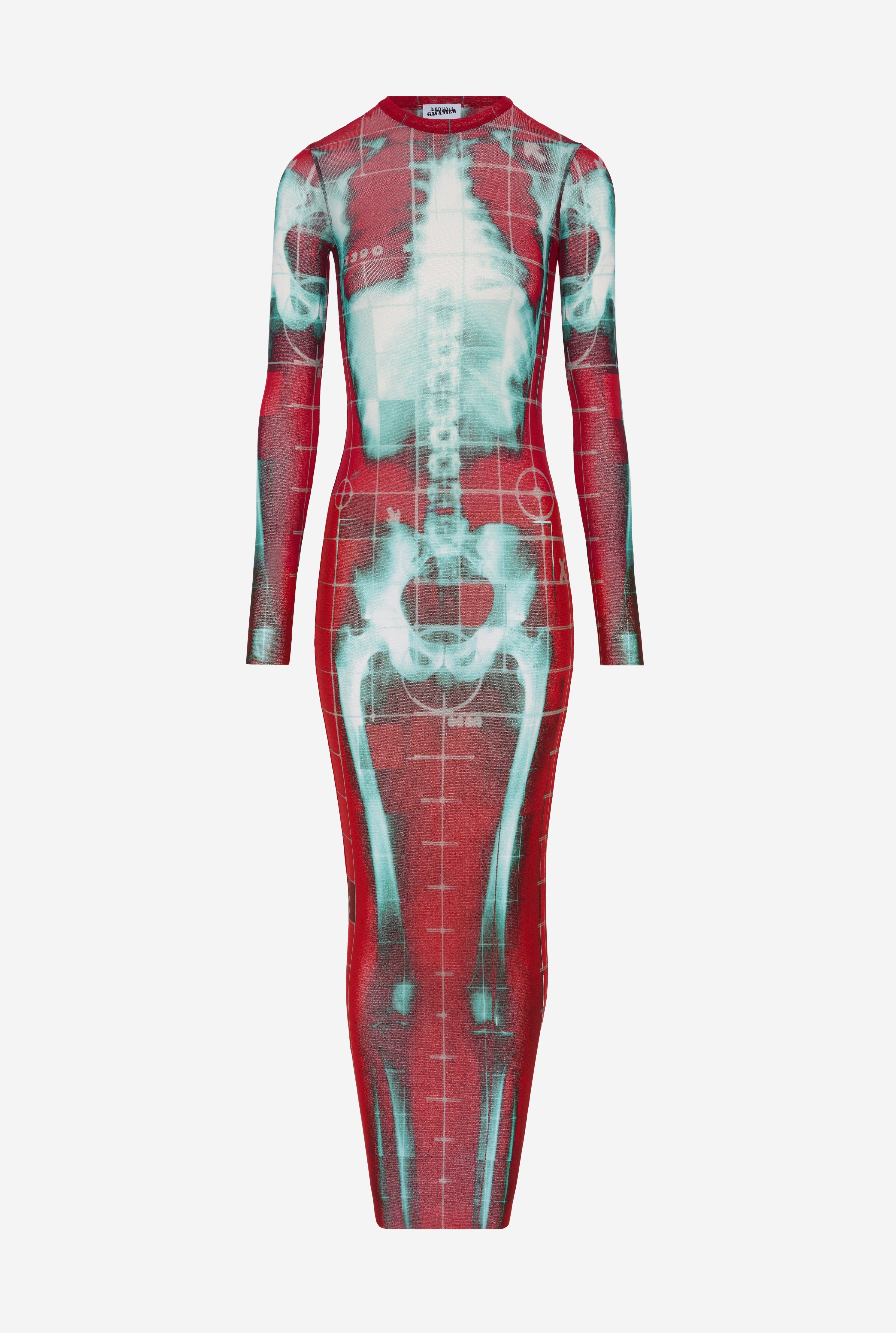 THE LONG RED SQUELETOR DRESS - 5