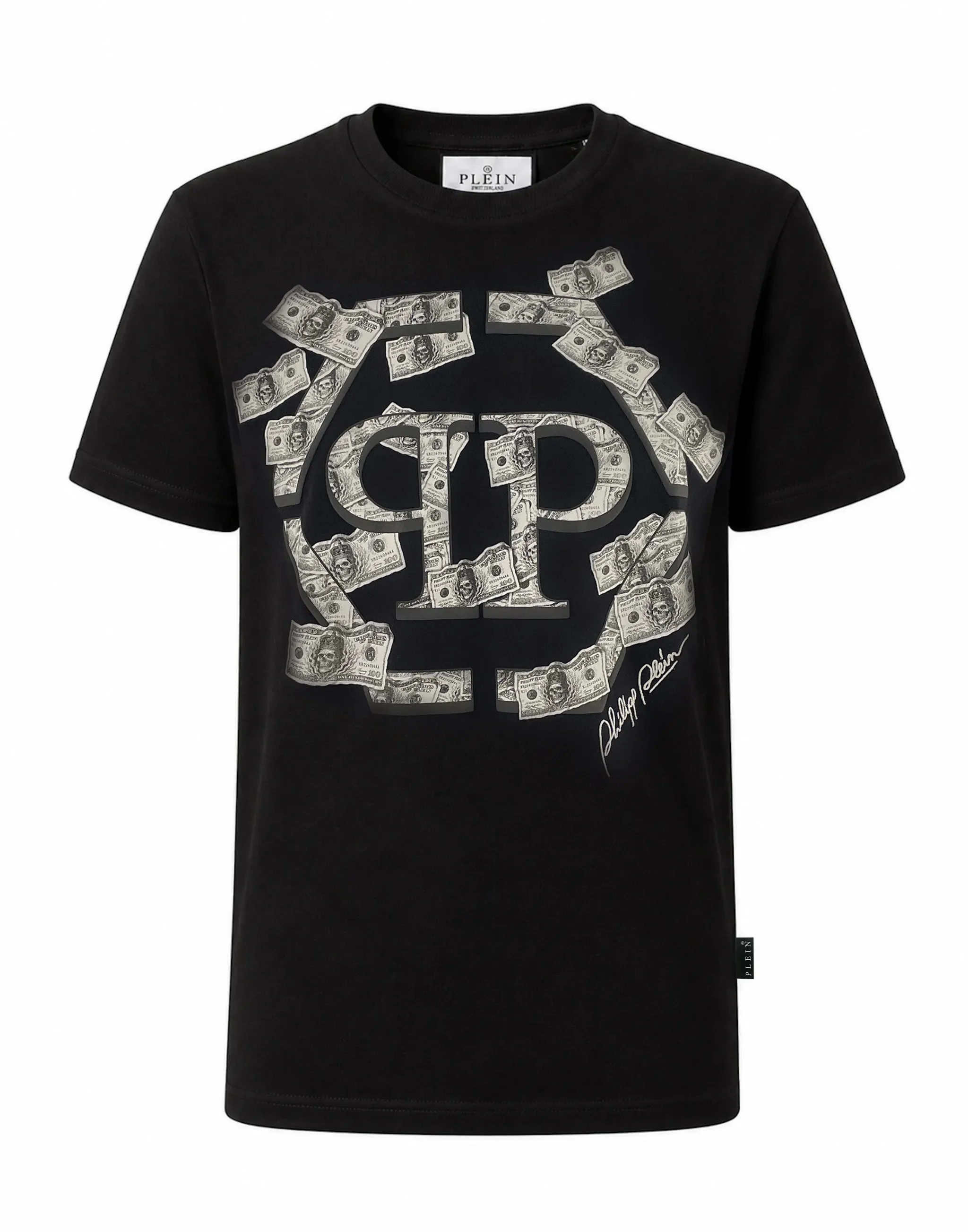 Philipp Plein Round Neck T-shirt Dollar Hexagon - 1