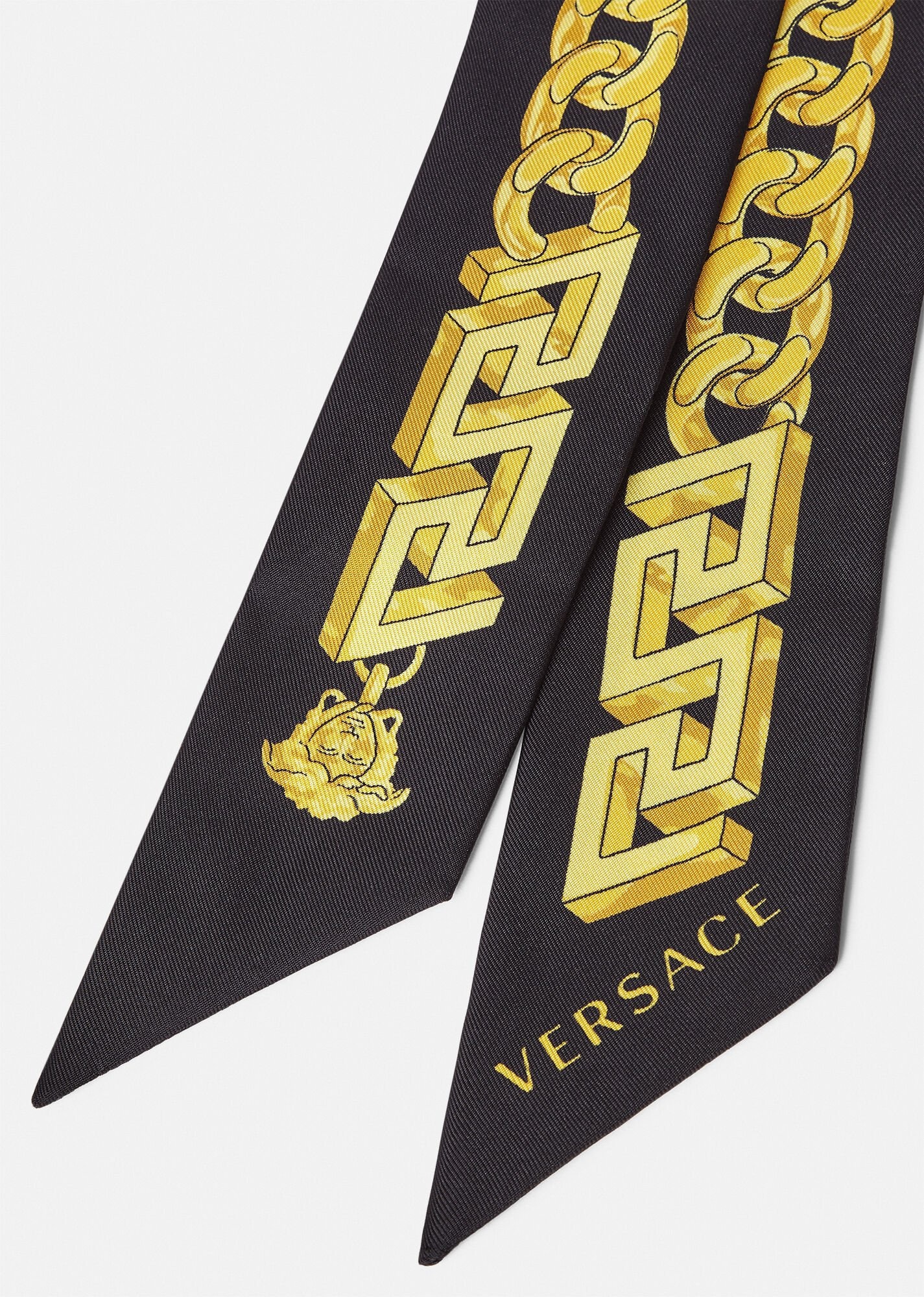 Chain Pinstripe Scarf Tie - 3