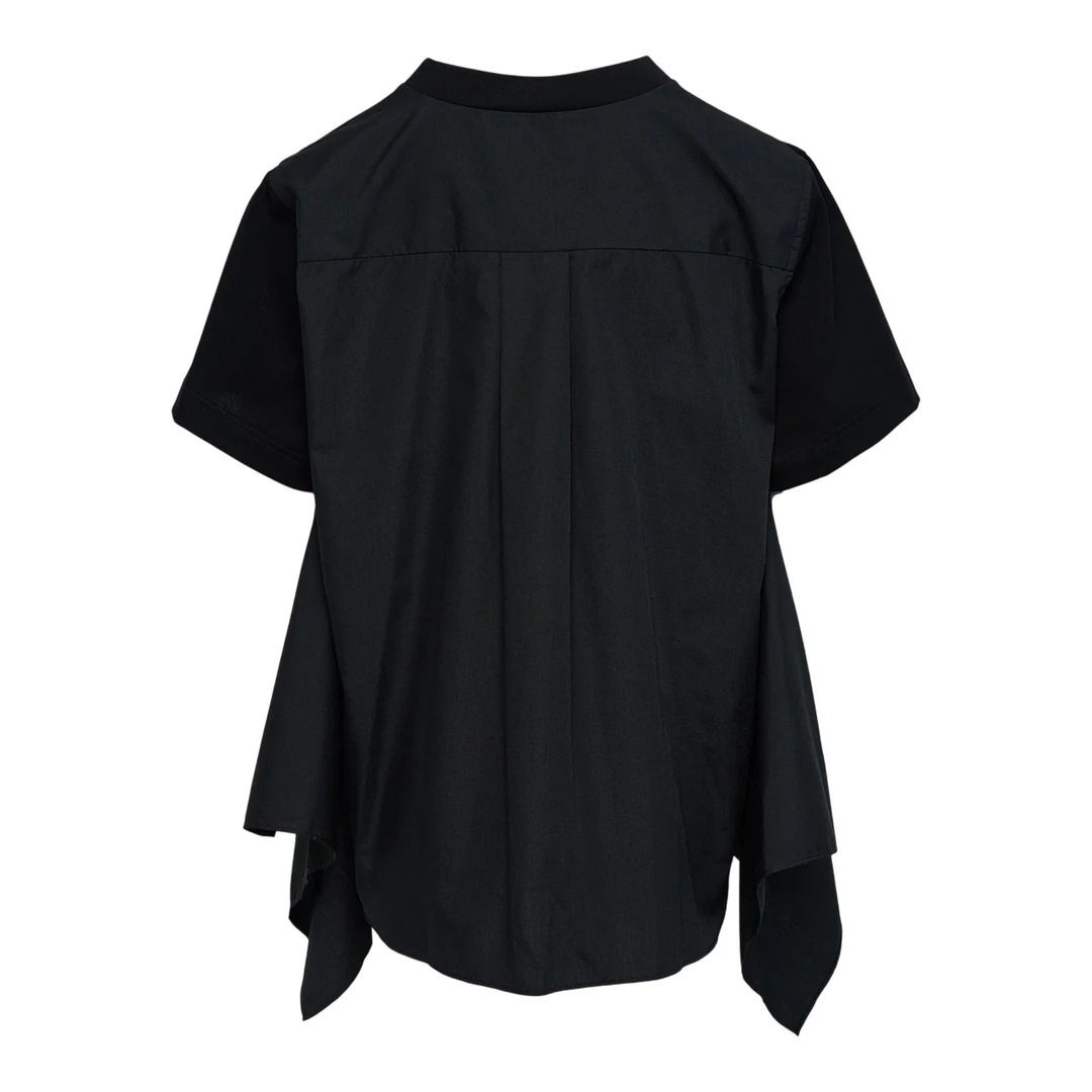 Poplin x Cotton Jersey T-shirt - 2