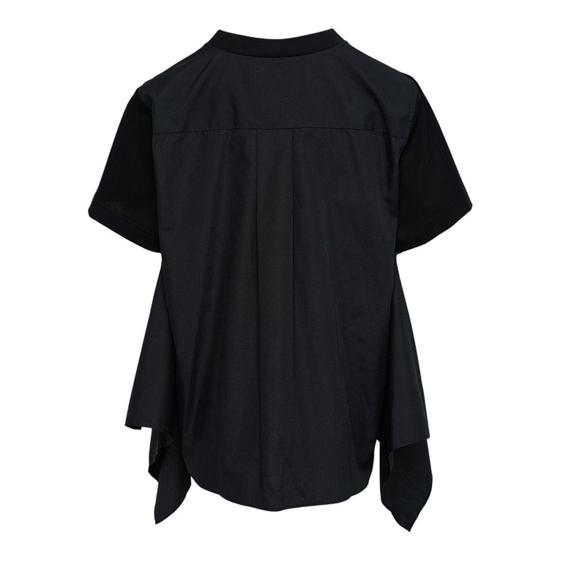 sacai Poplin x Cotton Jersey T-shirt outlook