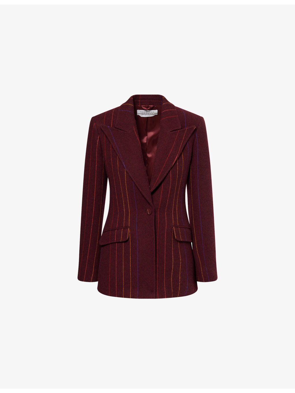 Leiva Stripe Brushed Cashmere-Blend Blazer - 1