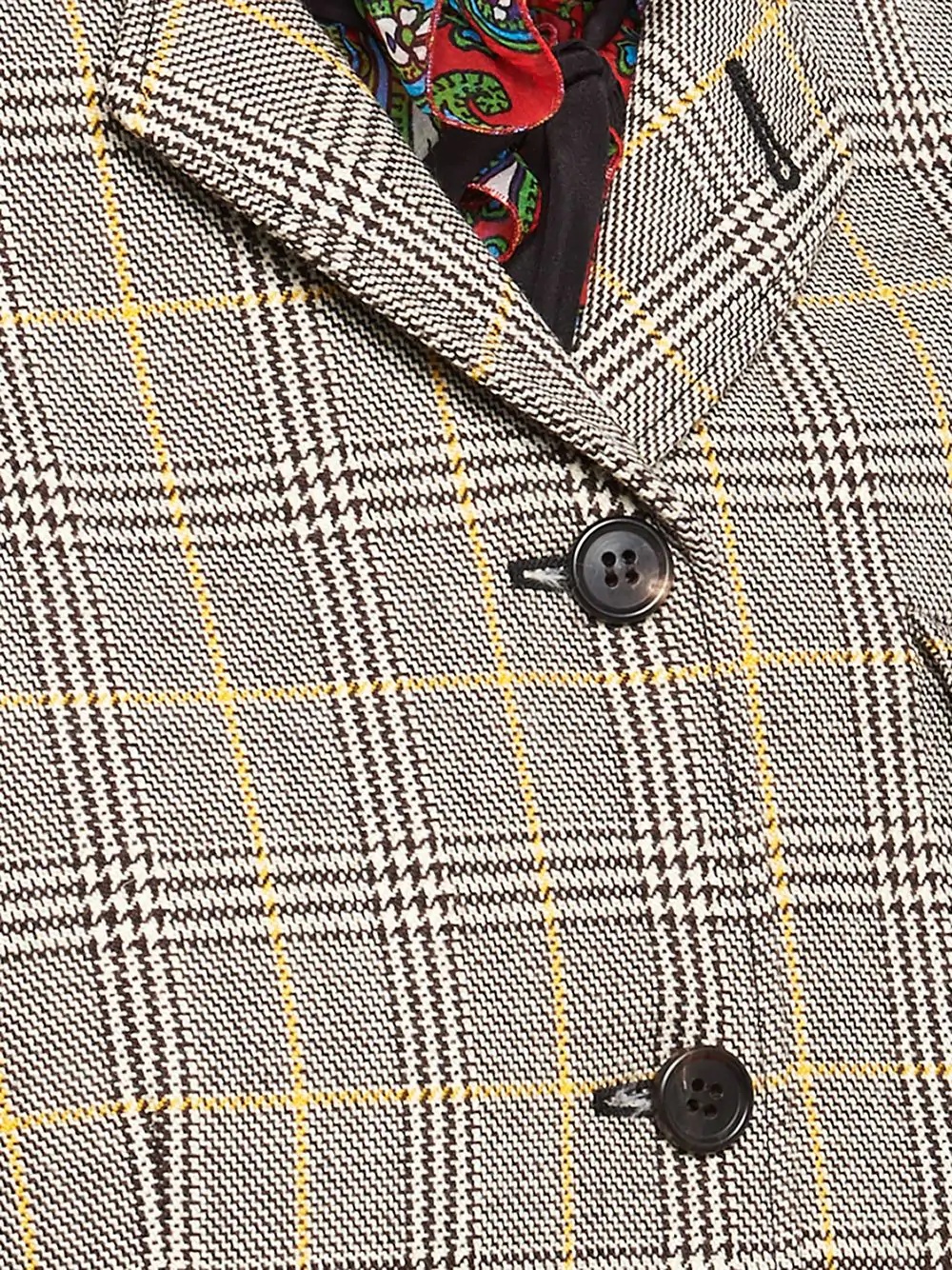 plaid single-breasted jacket - 5