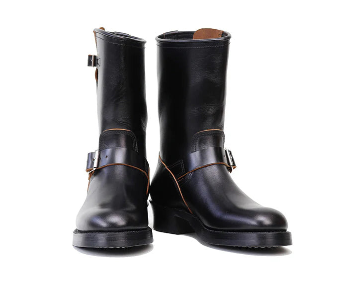 PRE-SALE LK-003 Wabash Engineer Boots Shinki Hikaku Horsebutt Black - 3