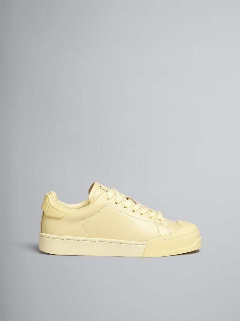 DADA BUMPER SNEAKER IN YELLOW LEATHER - 1