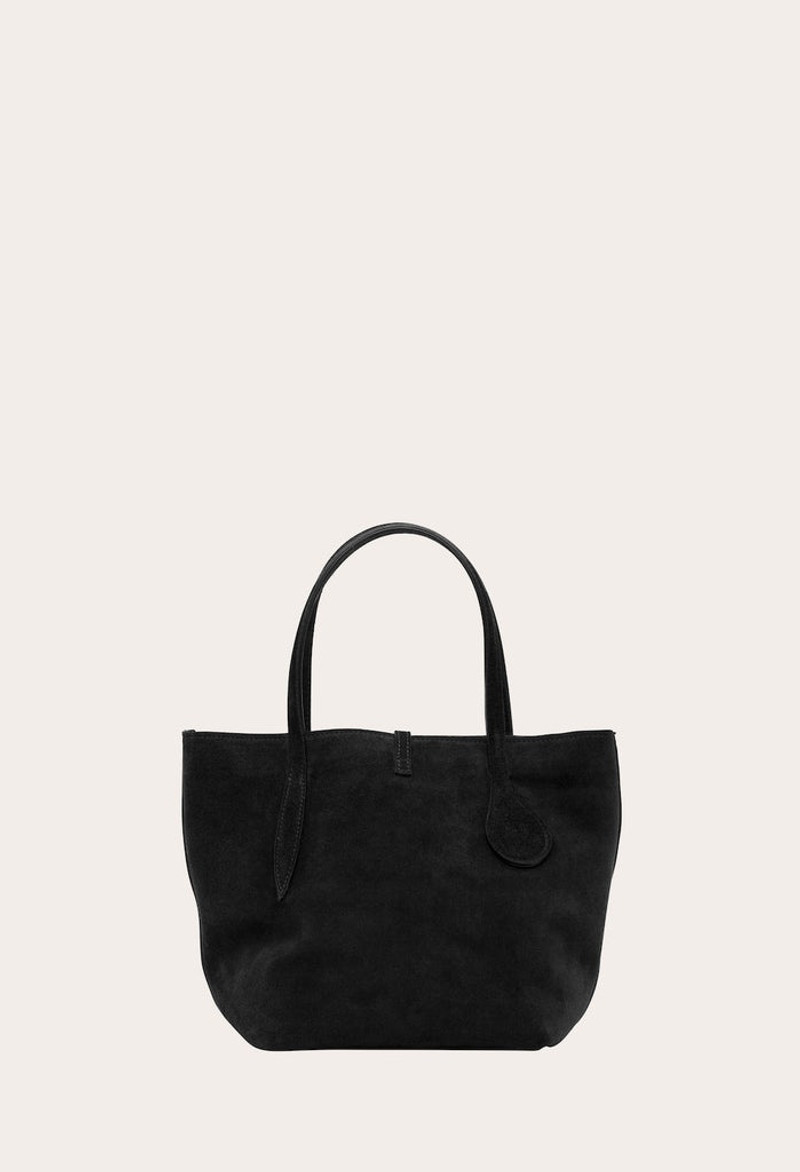 SPROUT TOTE MINI BLACK SUEDE 7