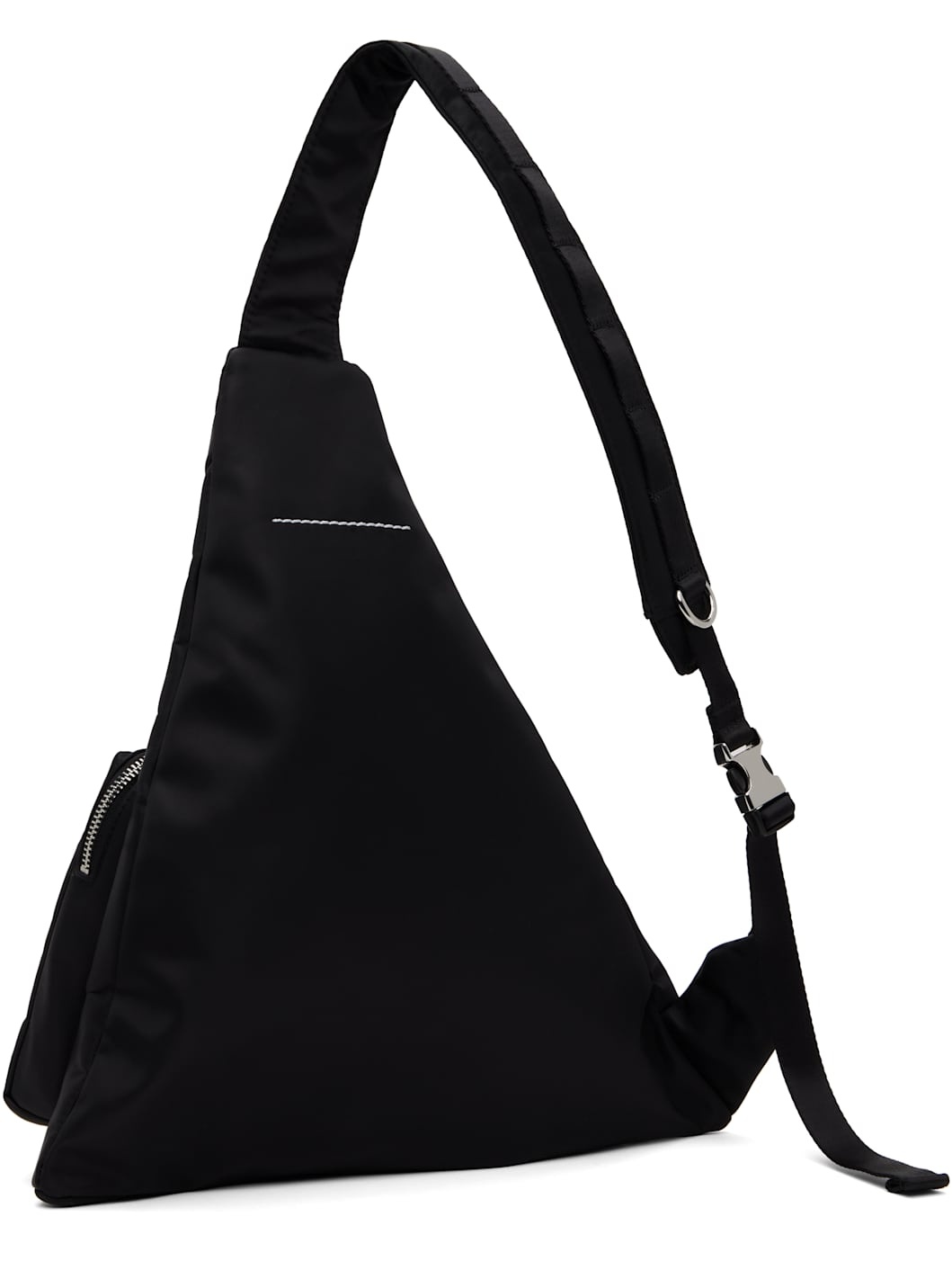 Black Triangle Sling Backpack - 3