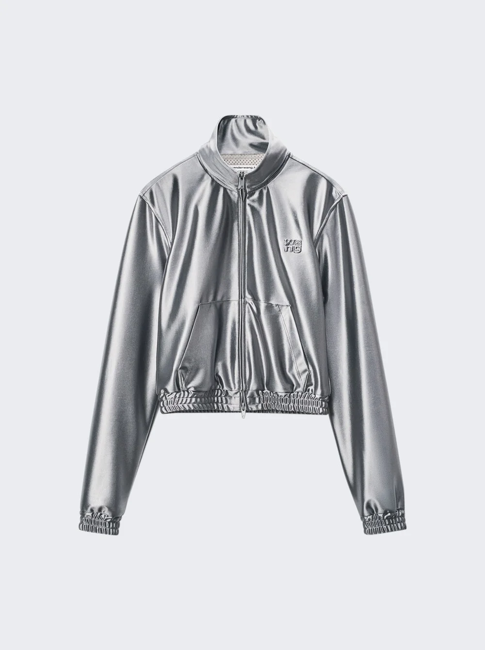 Shrunken Zip-up Jacket Alloy - 1