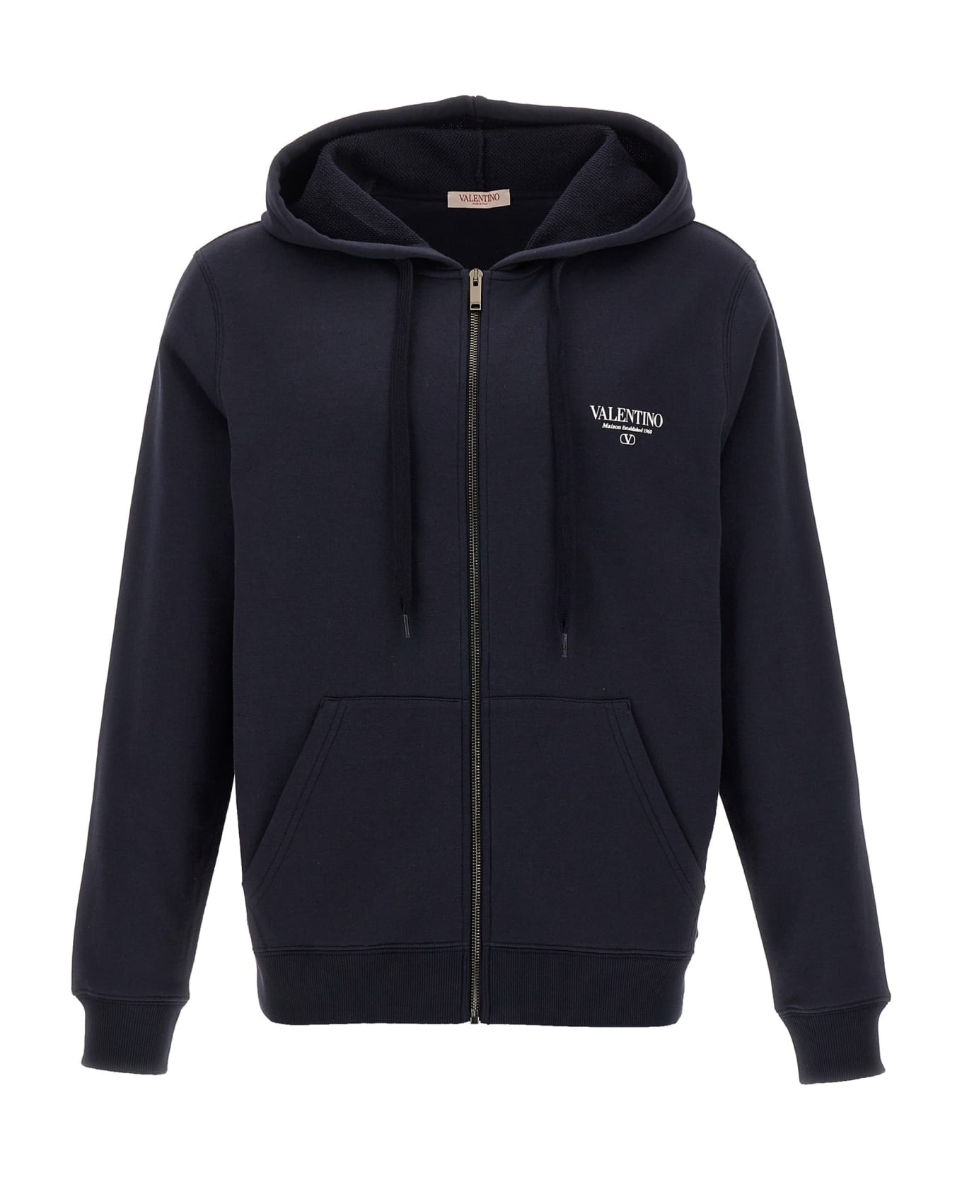 Valentino Logo Print Hoodie - 1