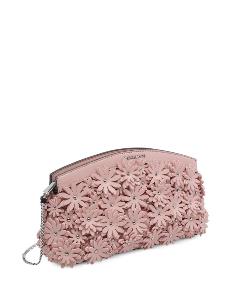 MICHAEL KORS Athena floral-appliqué shoulder bag outlook