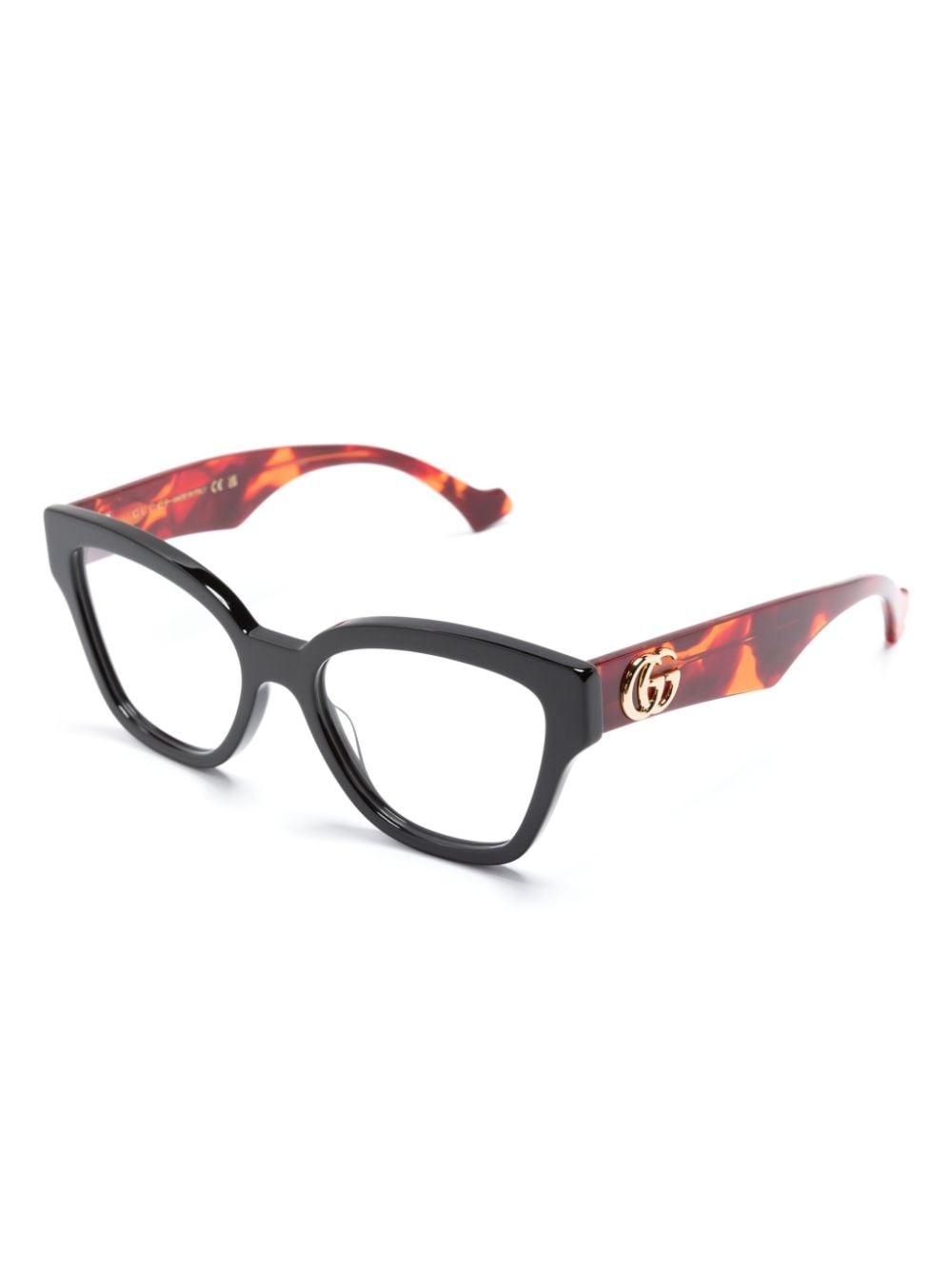 Double G rectangular-frame glasses - 2