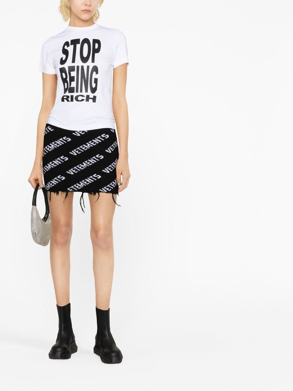slogan print T-shirt - 2