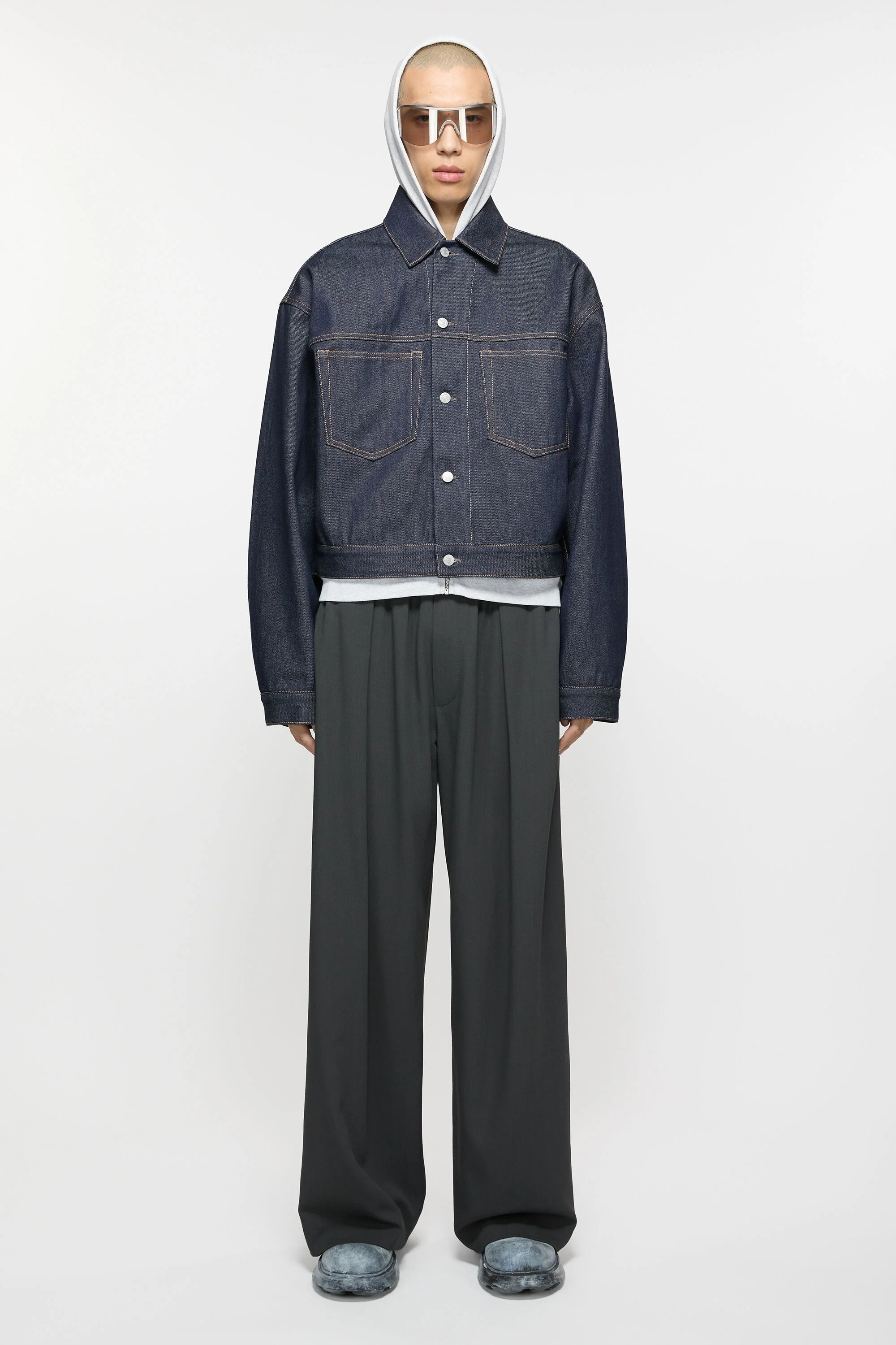Denim jacket - Boxy fit - Indigo blue - 2