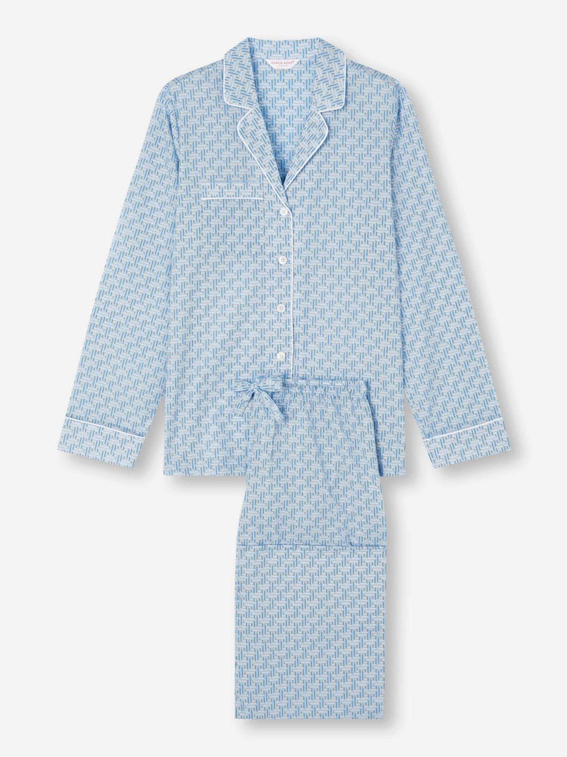 Women's Pajamas Ledbury 72 Cotton Batiste Blue - 1