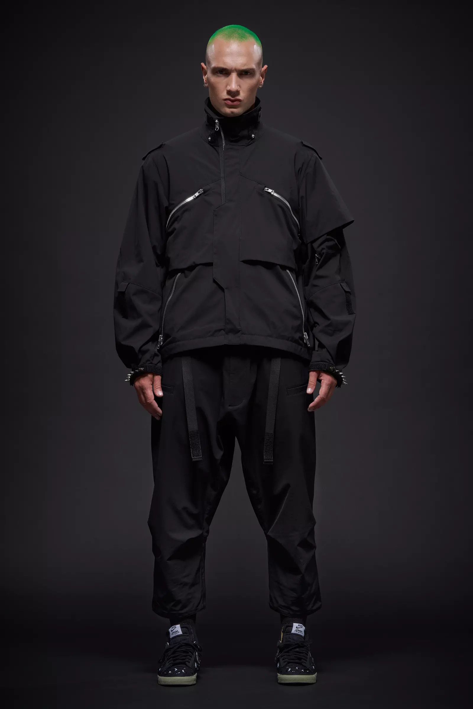 J1WB-E Encapsulated Nylon Interops Jacket Black - 12