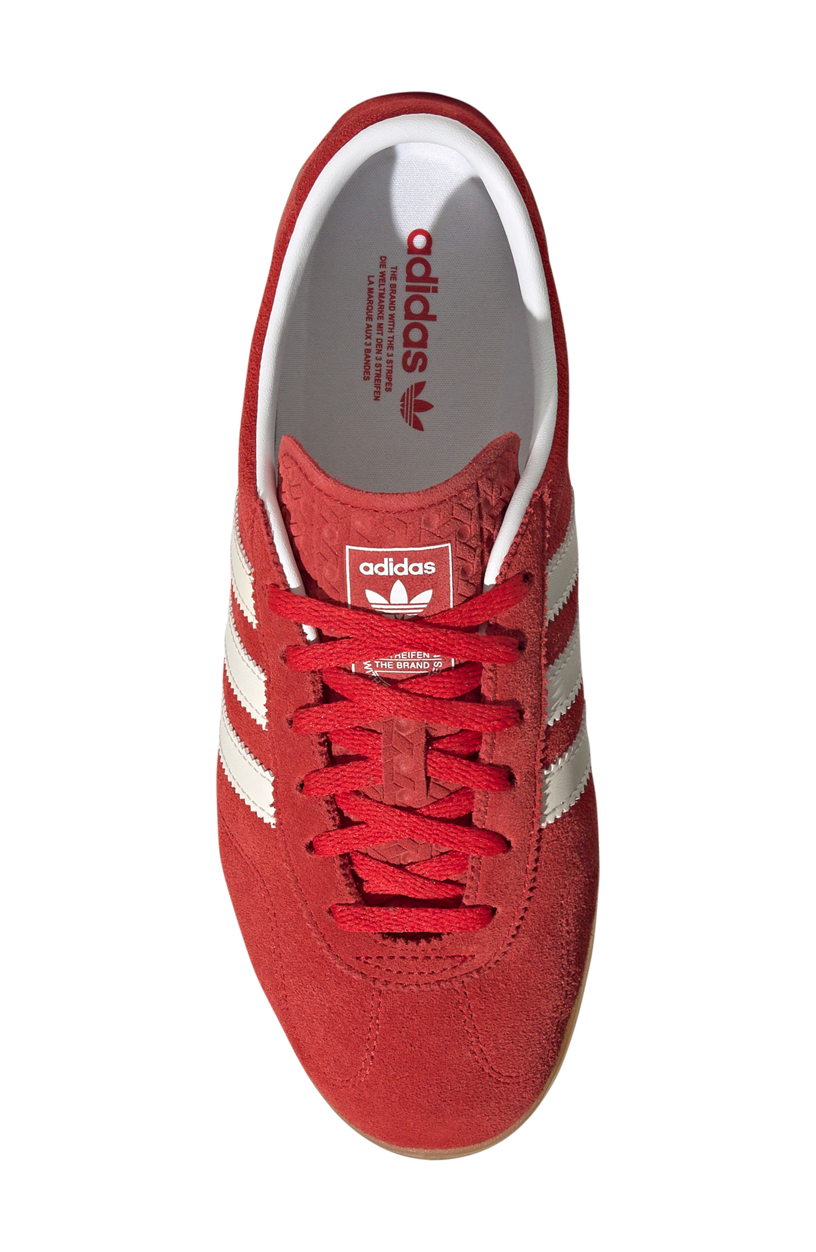 adidas Gazelle Lo Pro Sneaker in Better Scarlet/White/Gum at Nordstrom - 4