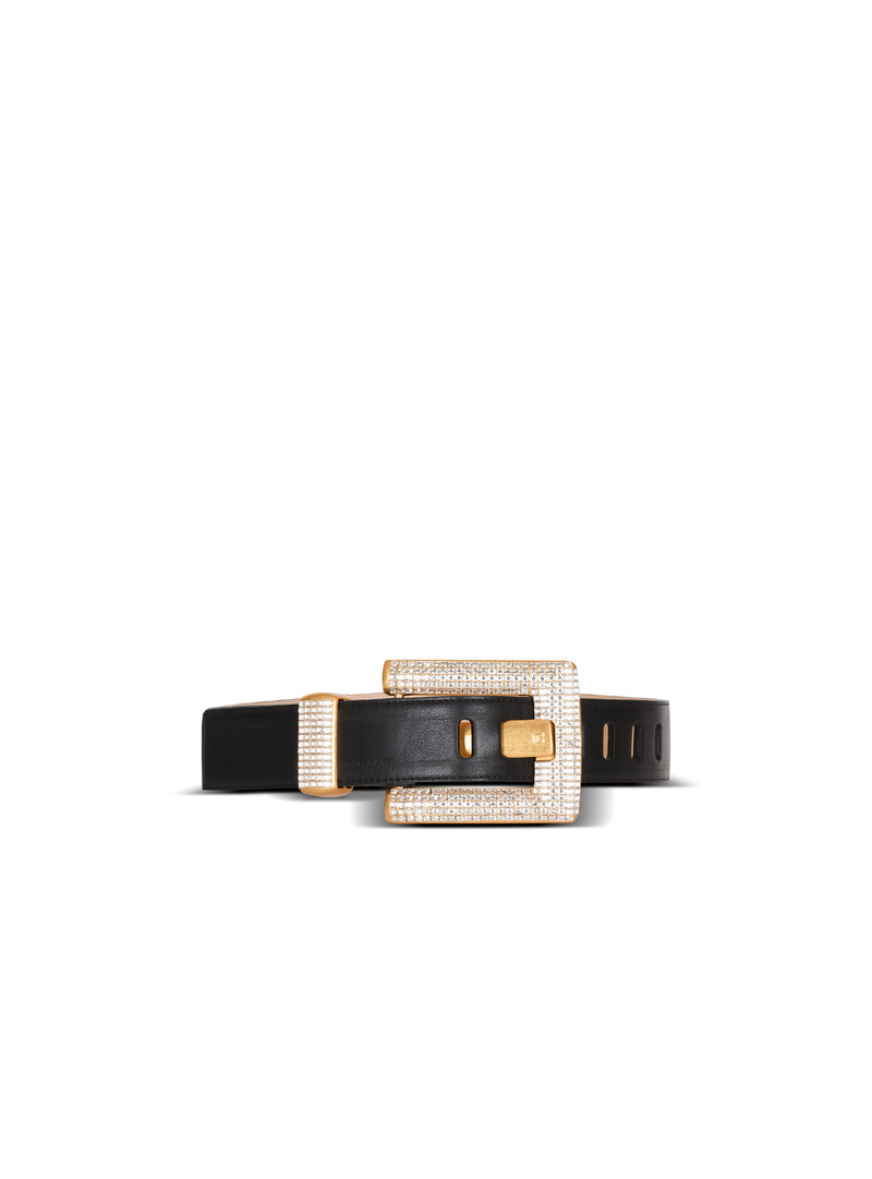 Anthem calfskin and crystal belt 1