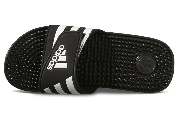 (WMNS) adidas Adissage Slides 'Black White' G28841 - 4