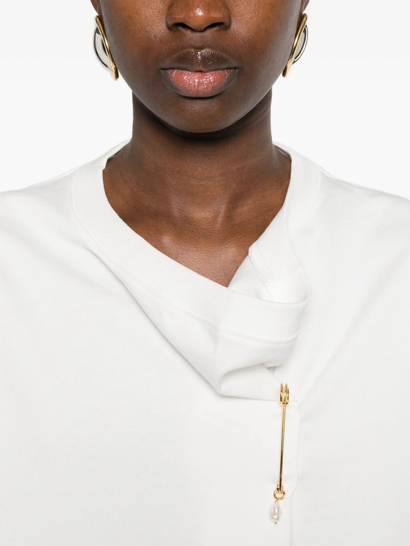 Carven Carven Draped-detail T-shirt outlook