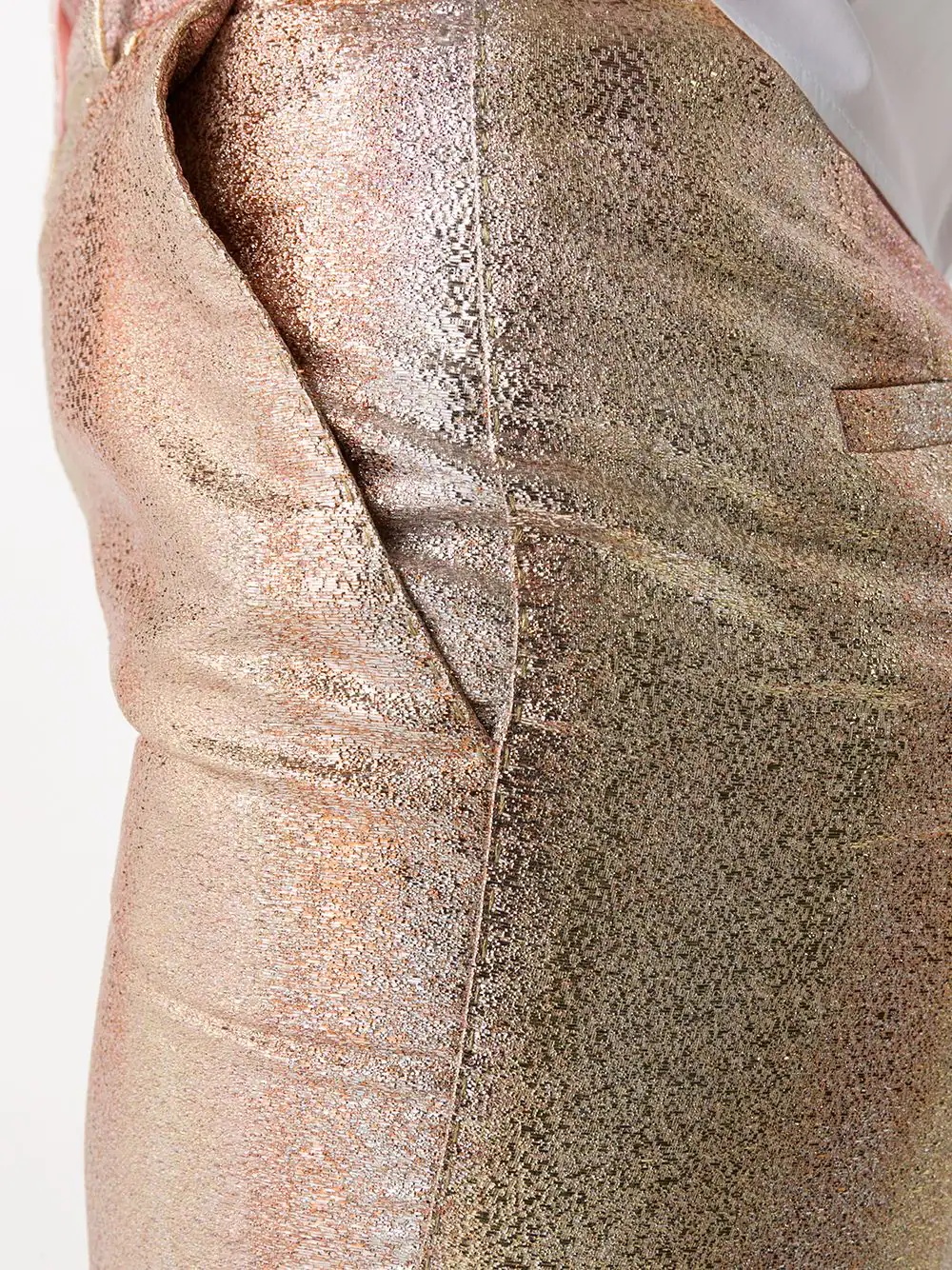 degradé-effect cropped trousers - 5