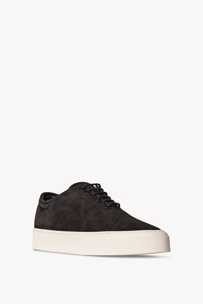The Row Marie H Lace-Up Sneaker in Suede outlook