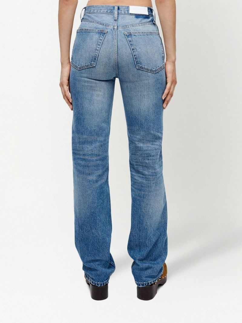 high-rise straight-leg jeans - 4