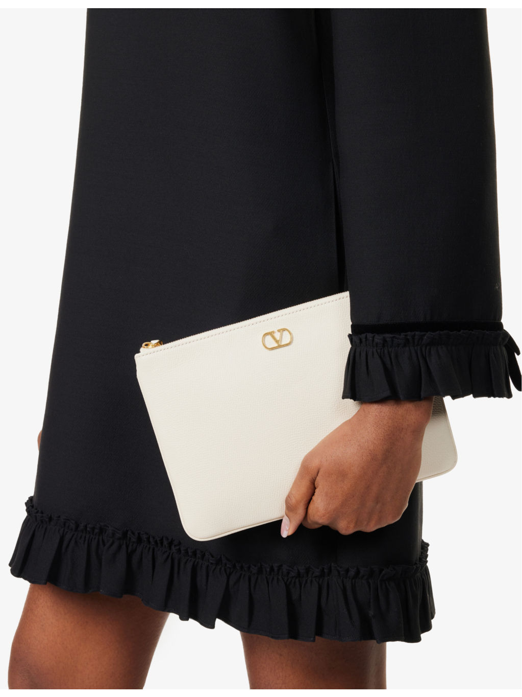 VLogo Signature Leather Pouch - 2