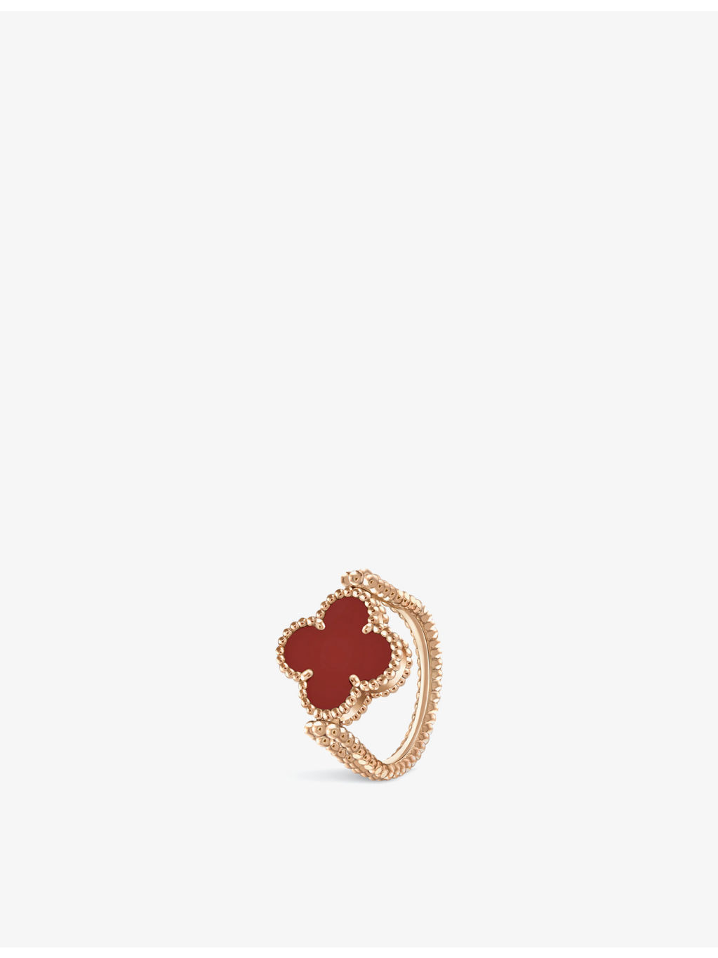 Vintage Alhambra 18ct rose-gold and 0.47ct diamond ring - 2