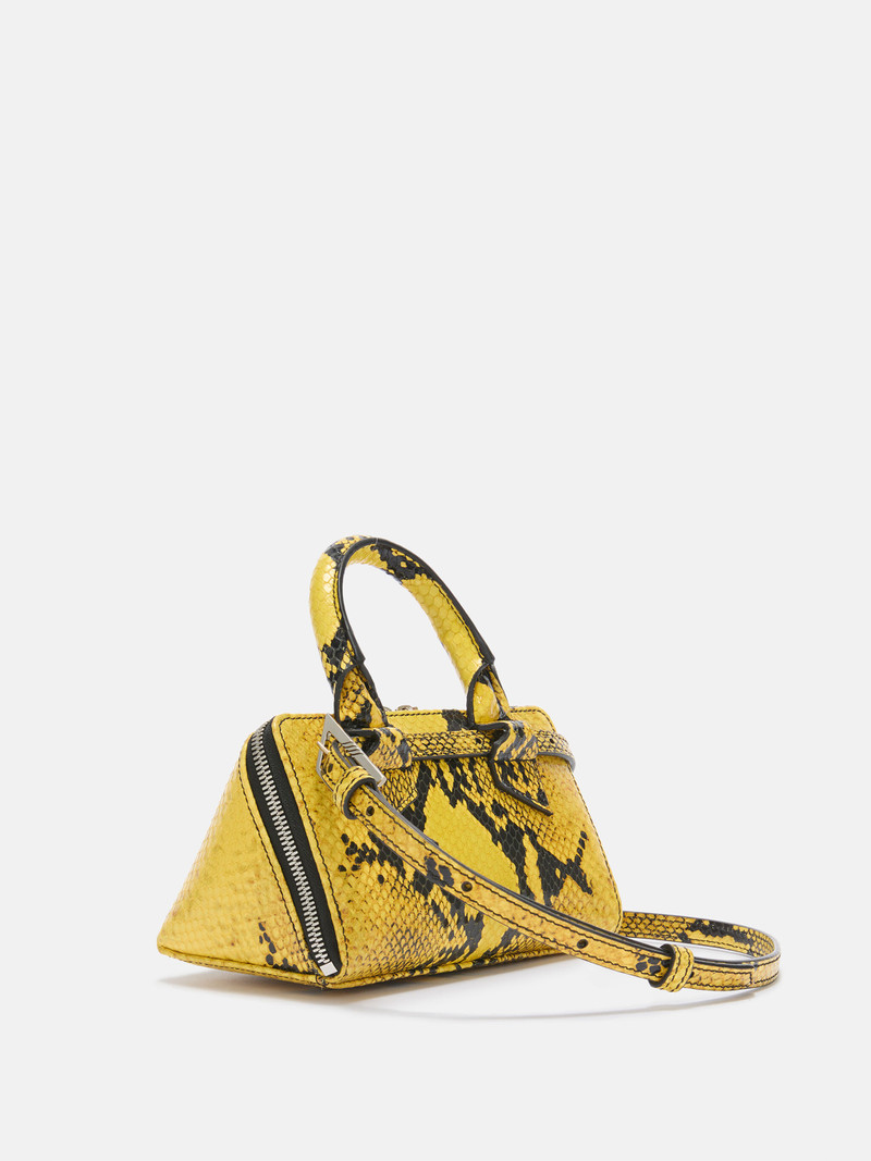 ''FRIDAY'' YELLOW AND BLACK MINI BAG 3