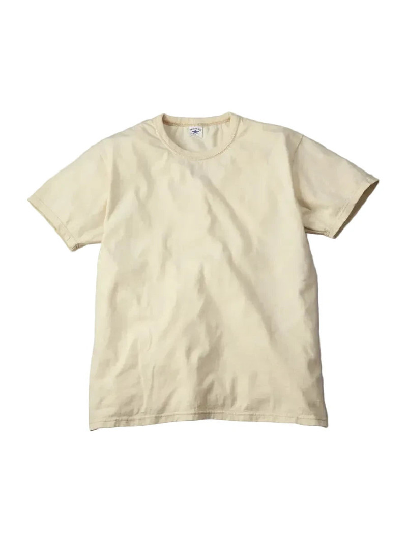 THE FLAT HEAD FN-THC-203 Three Needle Small Flying Wheel Tee Natural outlook
