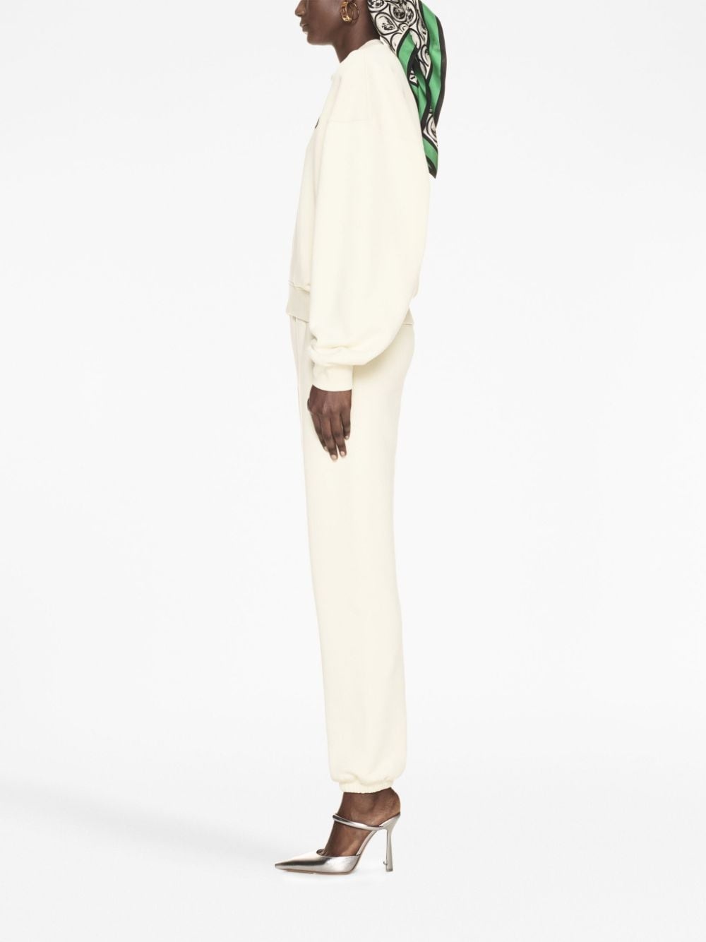 OW-print cotton sweatshirt - 3