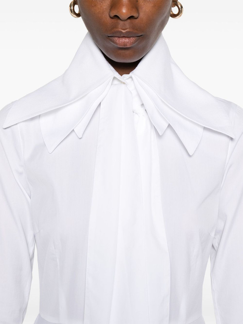 layered-collar shirt dress 5
