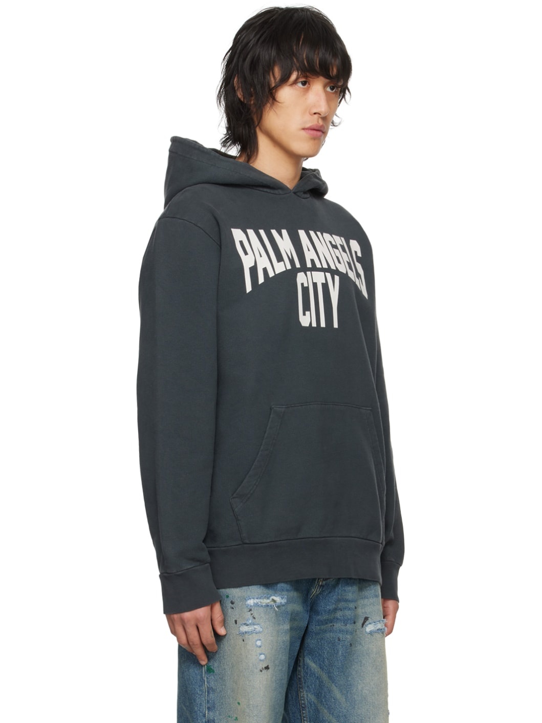 Gray City Washed Hoodie - 2