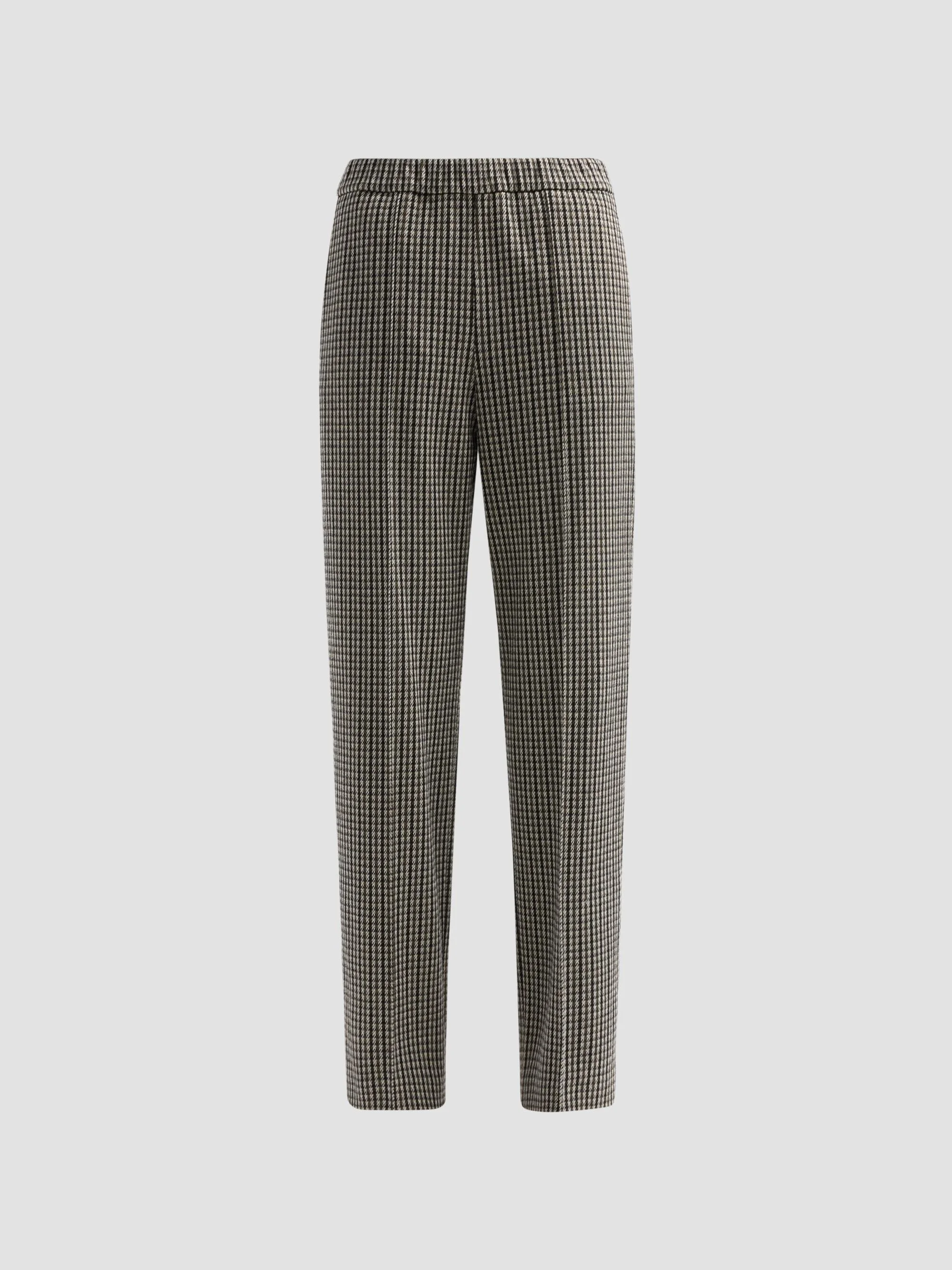 Women's Filo Diamante Houndsooth Jersey Trousers - Only One Colour - 1