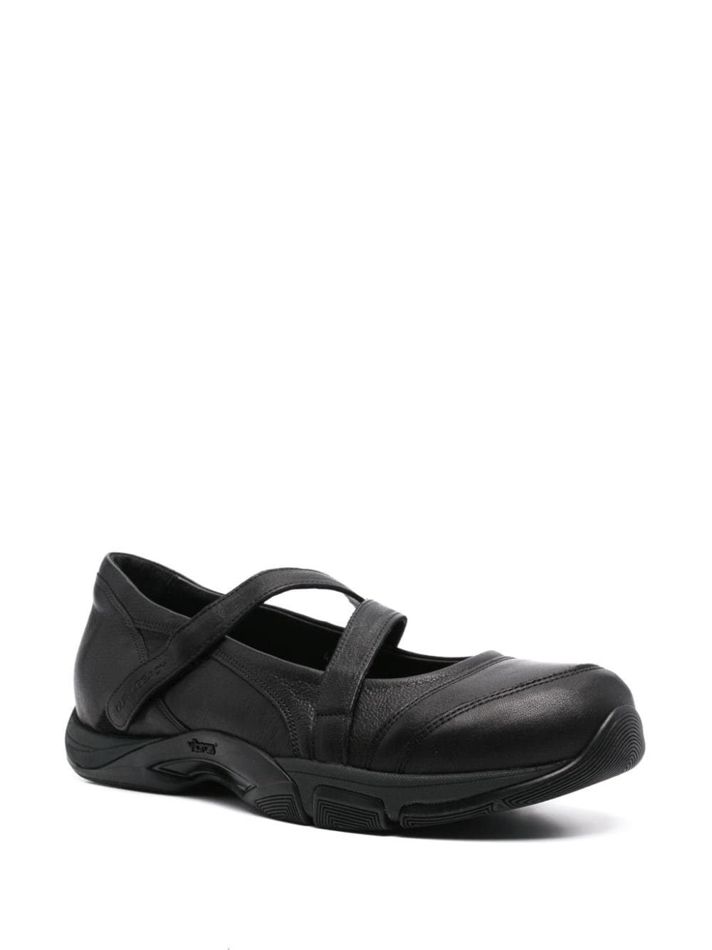 logo-debossed leather sneakers - 2