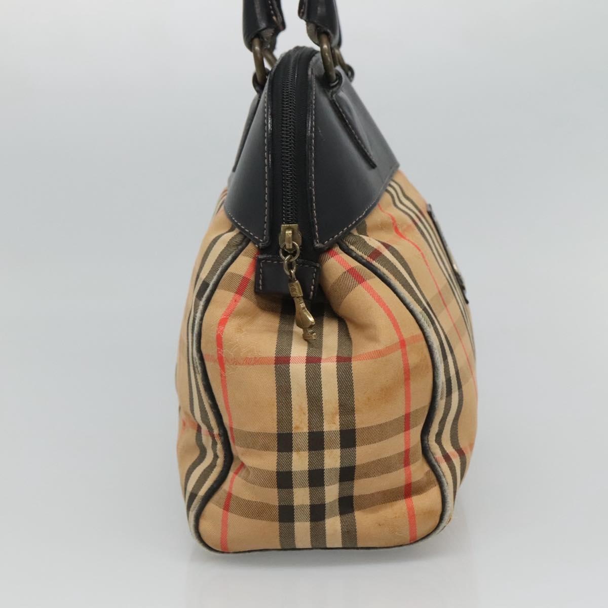 Burberry Nova Check Hand Bag Canvas Beige - 3