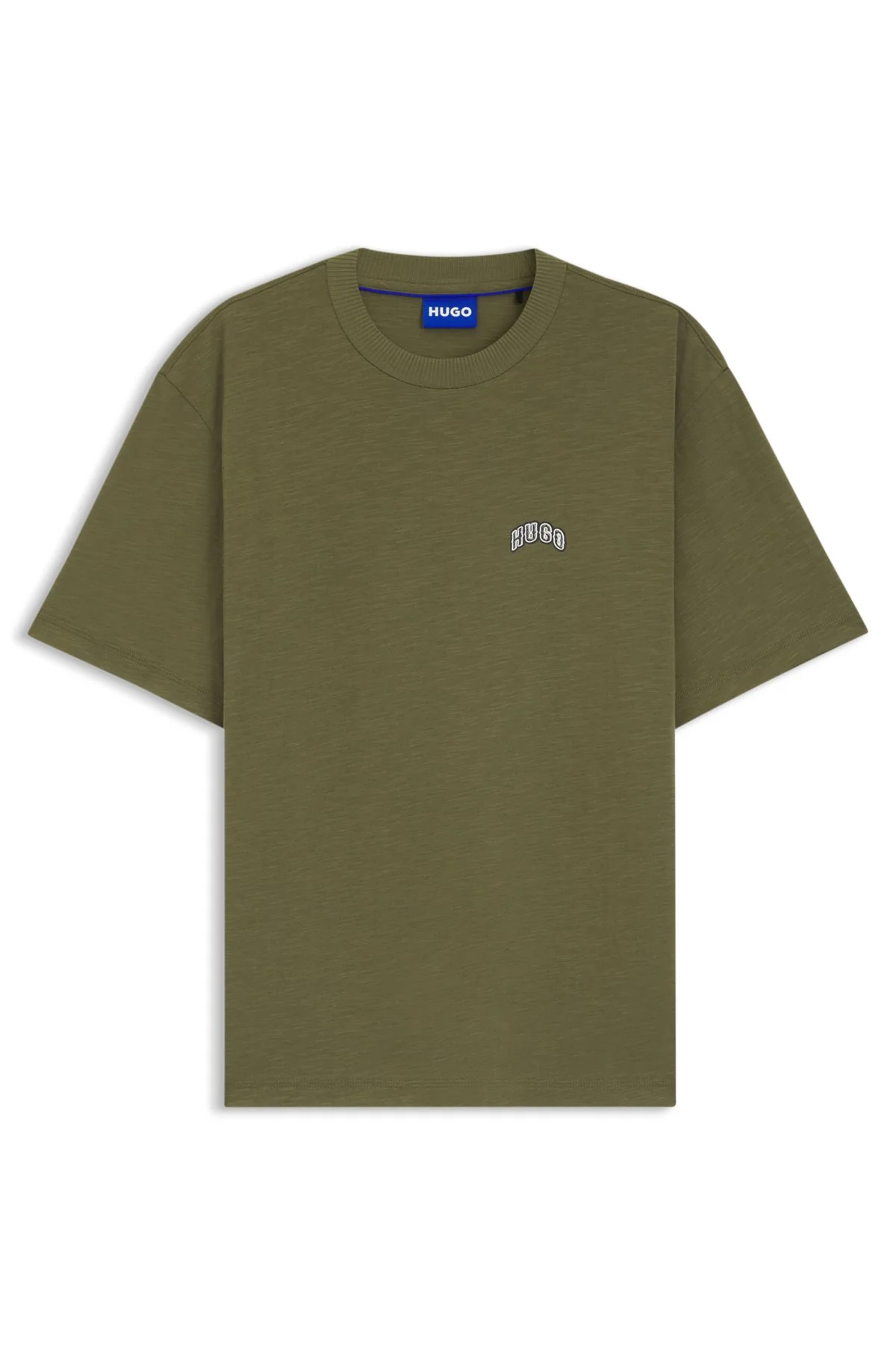 REGULAR-FIT COTTON T-SHIRT WITH VARSITY LOGO - 1