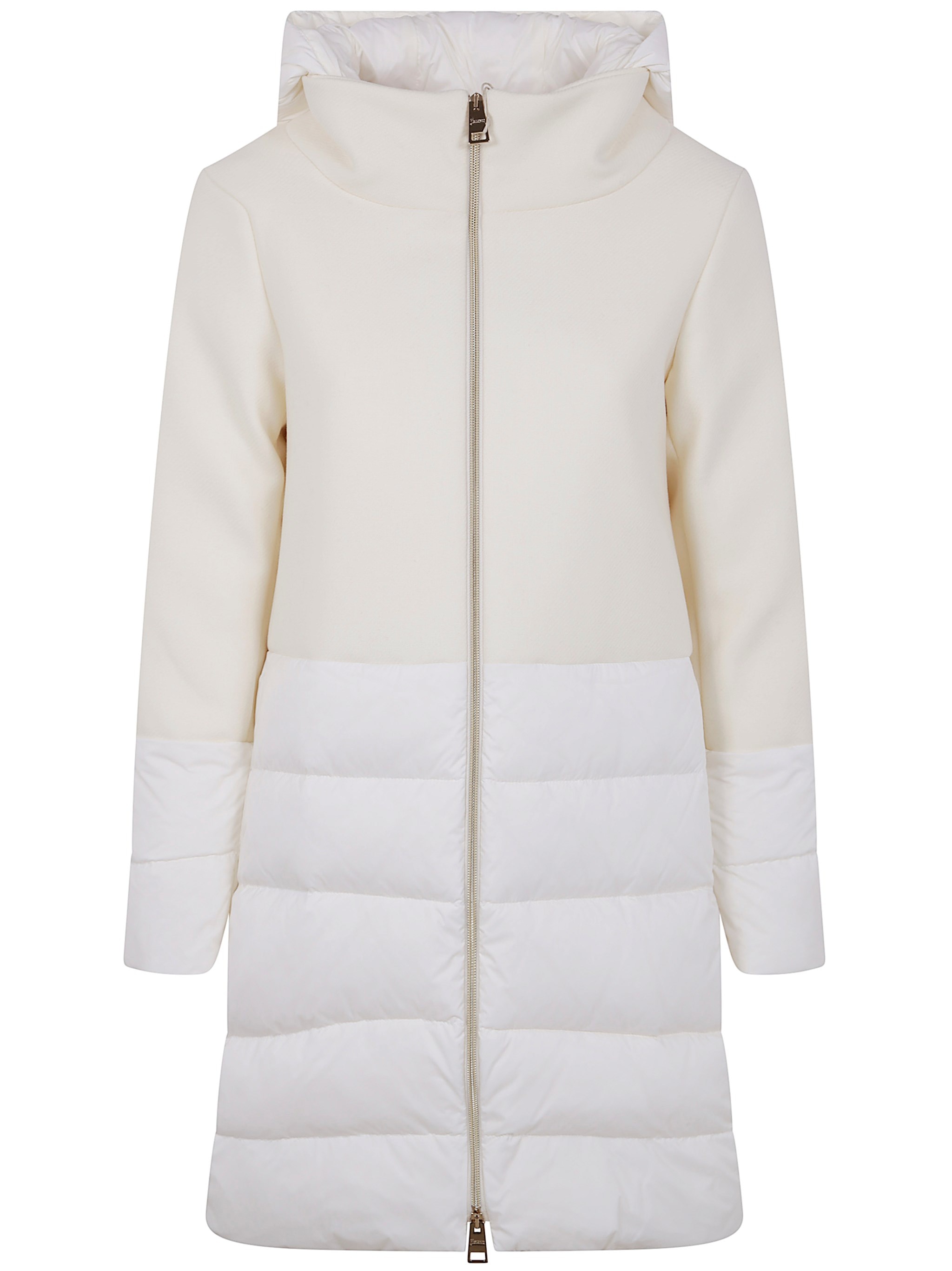 The MIX FABRIC MEDIUM JACKET by HERNO represents a perfect blend of sophistication and contemporary  - 1
