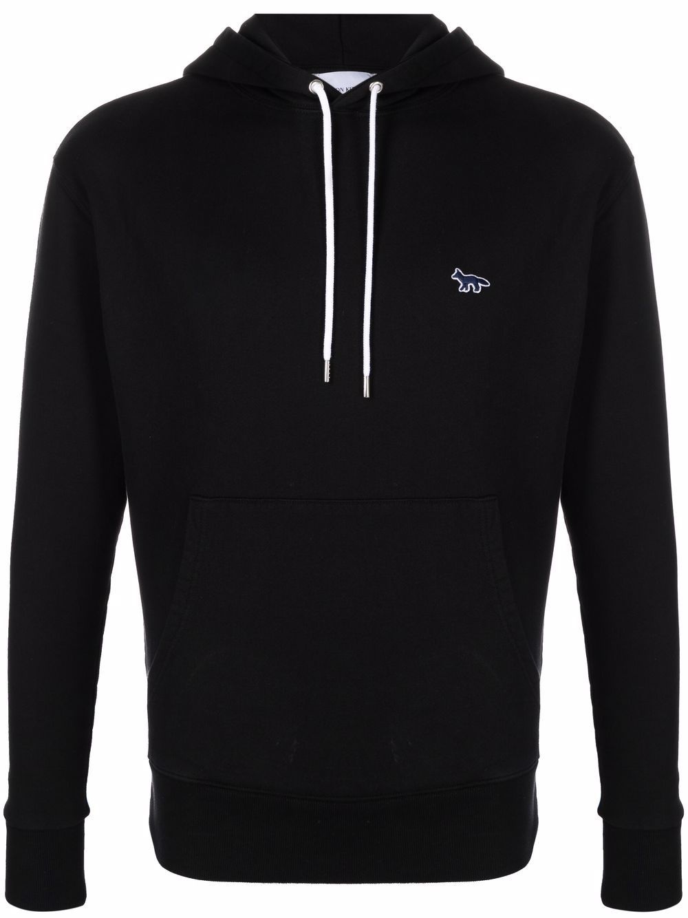 embroidered-logo cotton hoodie - 1