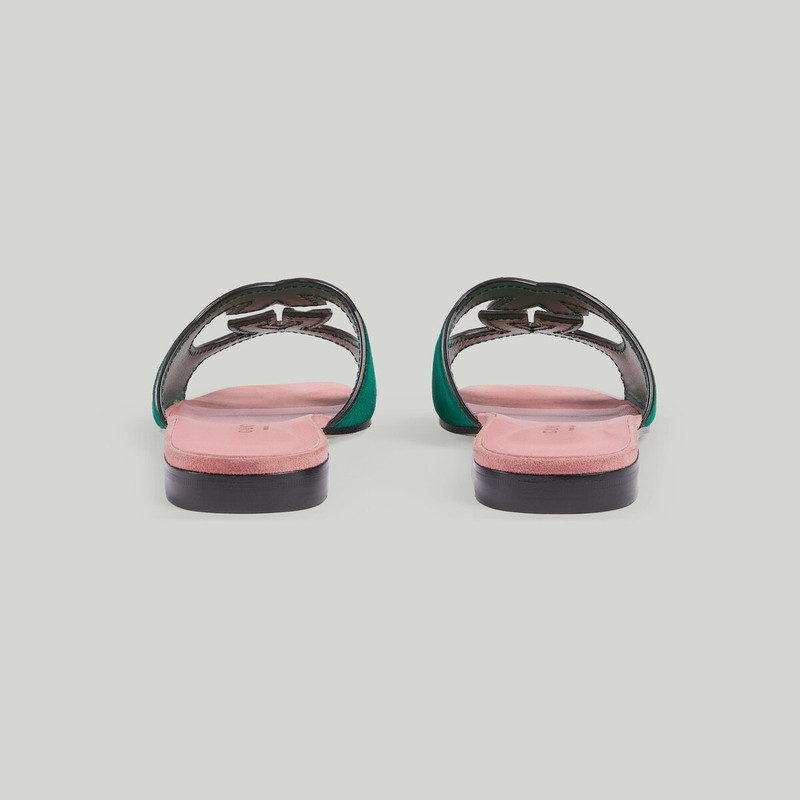 Women's Interlocking G cut-out slide sandal 3