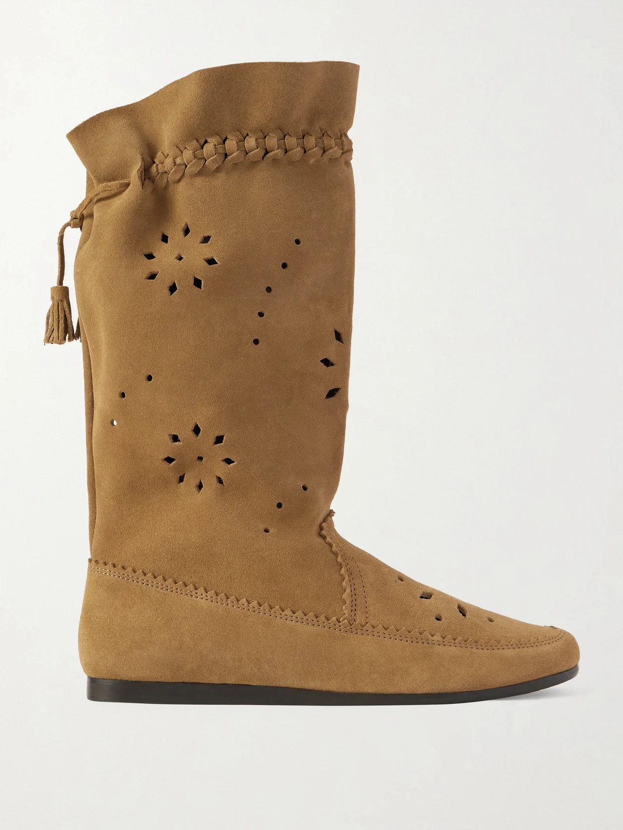 Welky Laser-cut Suede Boots - 1