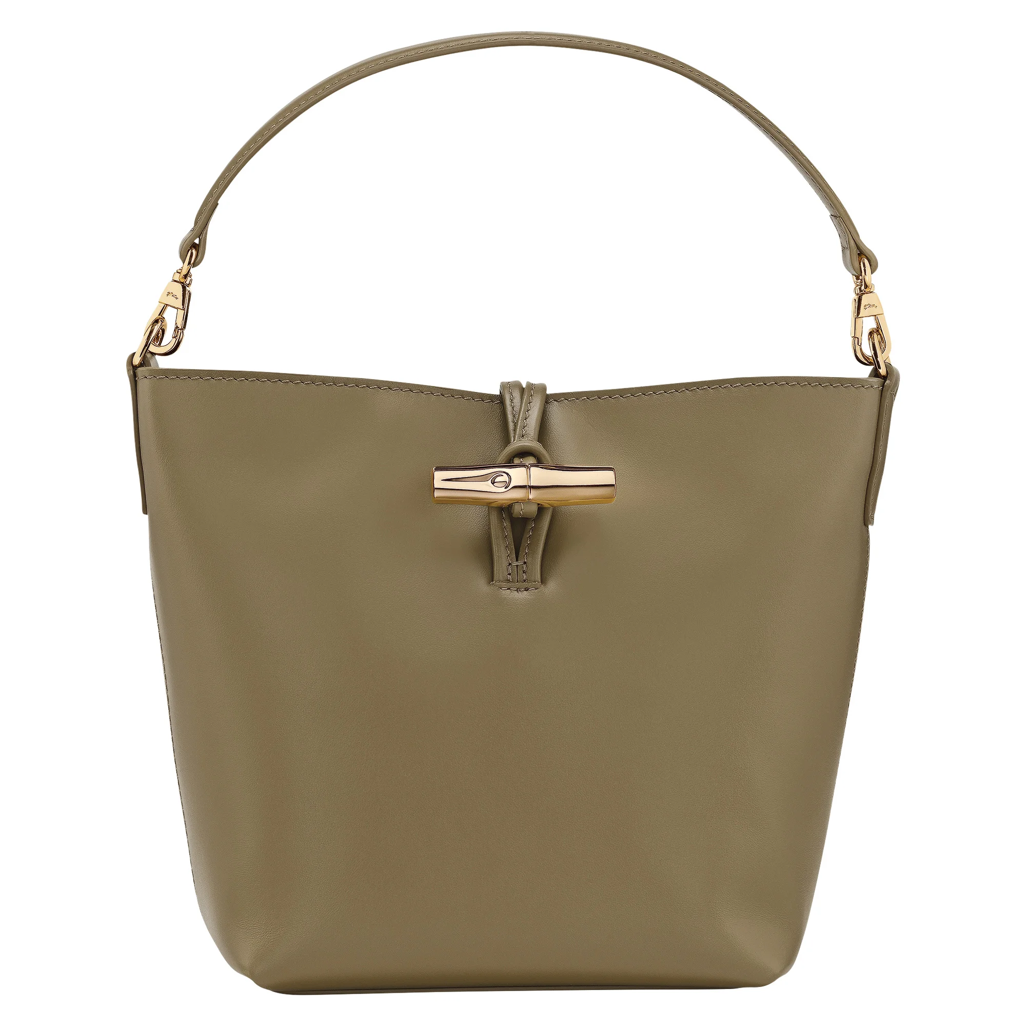 Le Roseau XS Bucket bag Olive - Leather - 1