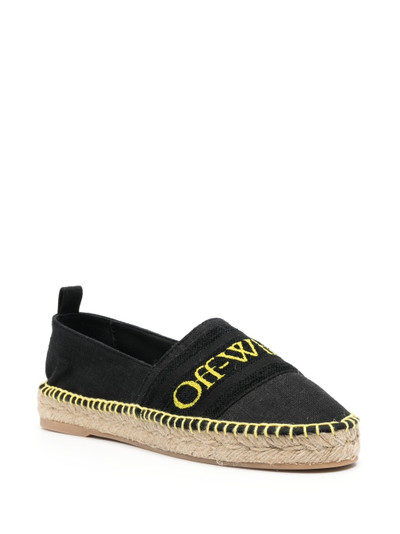 Off-White logo-embroidered espadrilles outlook
