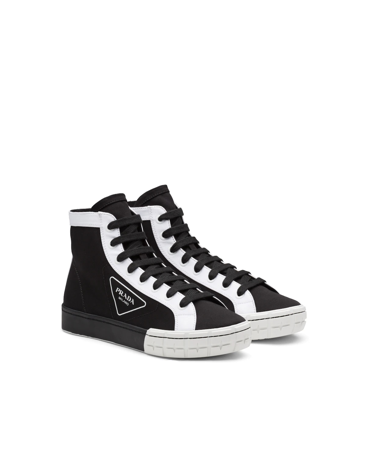 Cassetta Wheel Technical Fabric High-Top Sneakers - 1